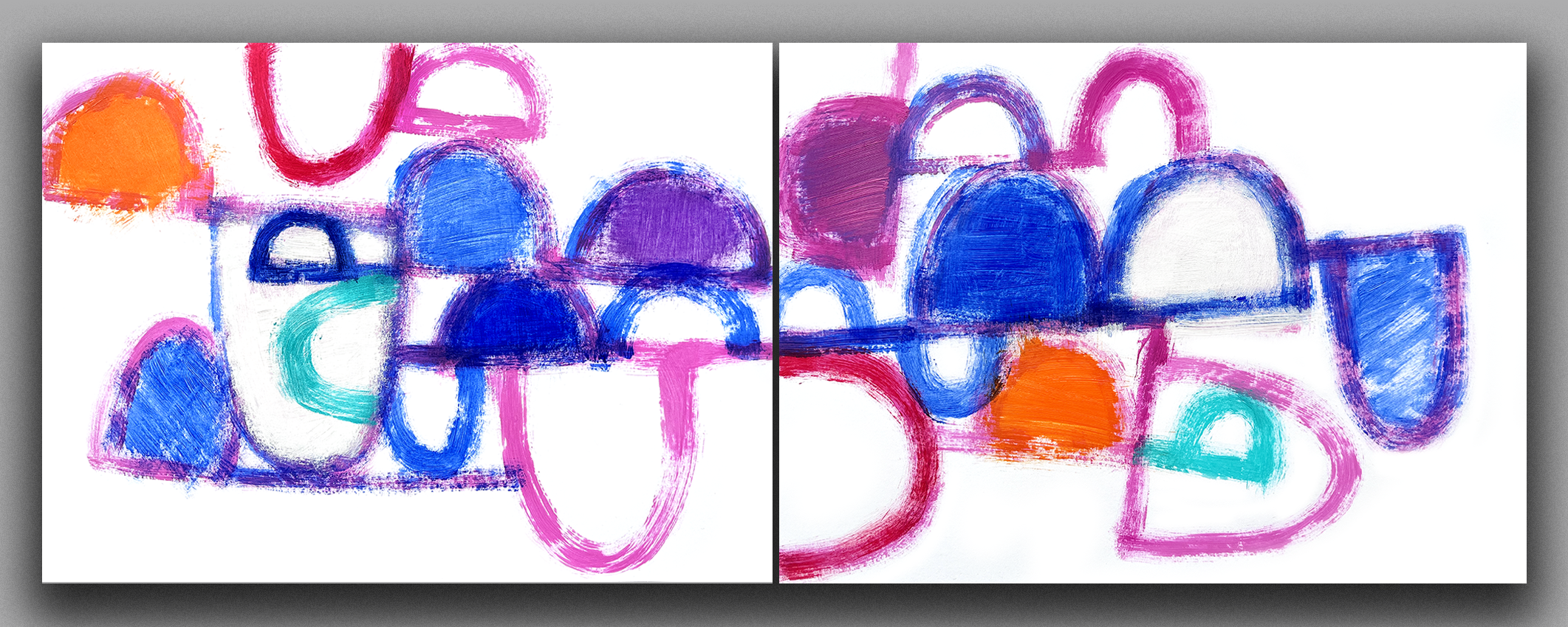 Zdvojení II. - studie pro diptych / Gemination - study for a diptych
